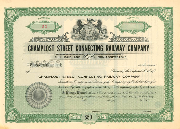 Champlost Street Connecting Railway Co.